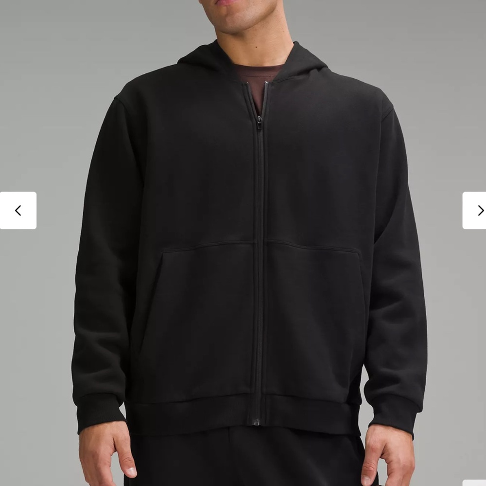 lululemon athletica Men's Black Full-Zip Hoodie